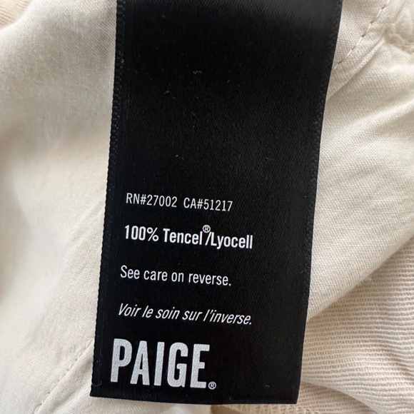 Paige Women's Beige Belted Shorts Size 10 - Picture 6 of 7